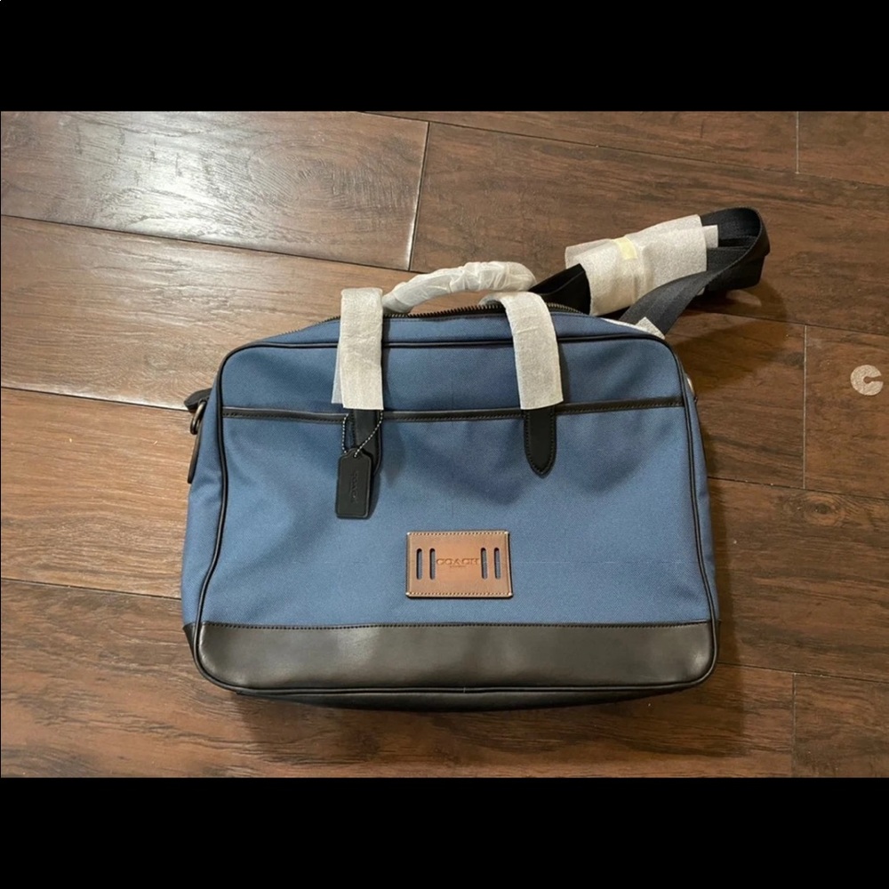 COACH MEN's Leather Hamilton Briefcase